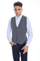 BLACK COLOR WOOL KNİTTED WAİSCOAT